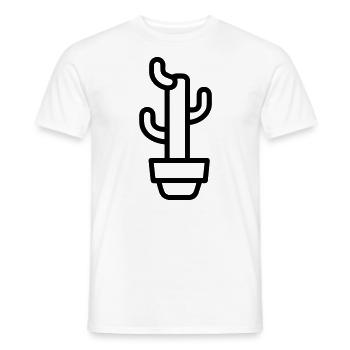 Kaktus - Männer T-Shirt - Weiß - Vorne - AI Model Male 178 dark (178cm)