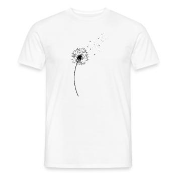 Pusteblume Saint-Valentin - T-shirt homme - blanc - Devant - AI Model Male 178 dark (178cm)