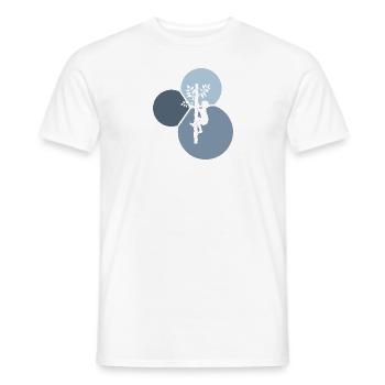 Équipement Crampons d’accrobranche - T-shirt homme - blanc - Devant - AI Model Male 178 dark (178cm)