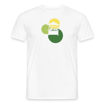 Repas de collation - T-shirt homme - blanc - Devant - AI Model Male 178 dark (178cm)