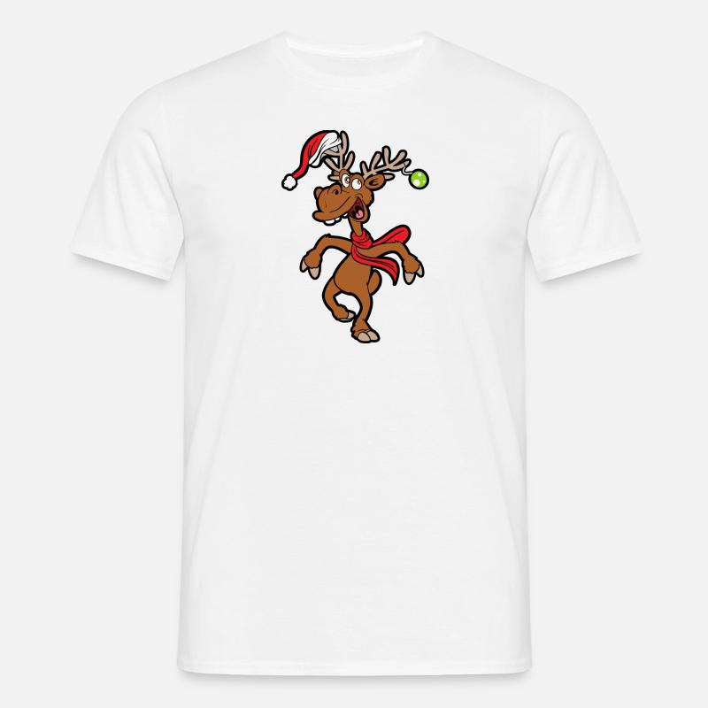 jul - T-shirt til herrer - hvid