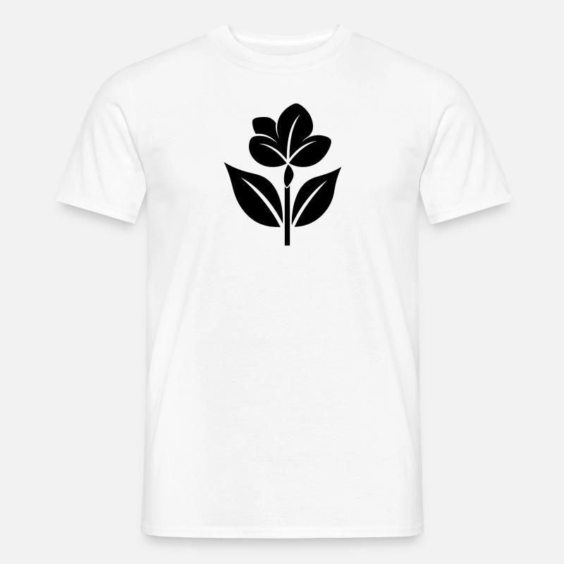 Blume - Männer T-Shirt - Weiß