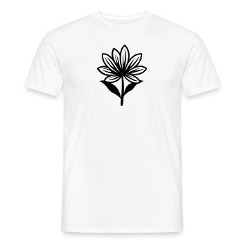 Flower - Men's T-Shirt - white - Front - AI Model Male 178 dark (178cm)