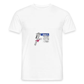Funny Plumbing Men Humorous Plumber - Männer T-Shirt - Weiß - Vorne - AI Model Male 178 dark (178cm)