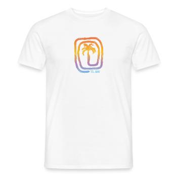 Cool Tel Aviv Israel Palme Baum Souvenir Urlaub - Männer T-Shirt - Weiß - Vorne - AI Model Male 178 dark (178cm)