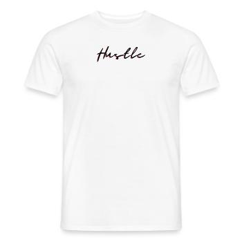 Hustle - Männer T-Shirt - Weiß - Vorne - AI Model Male 178 dark (178cm)