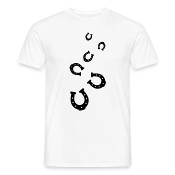 Hufeisen Icon - Männer T-Shirt - Weiß - Vorne - AI Model Male 178 dark (178cm)