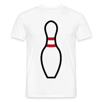 Bowling Pin - Männer T-Shirt - Weiß - Vorne - AI Model Male 178 dark (178cm)