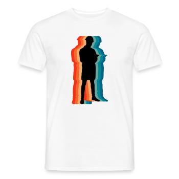 Civil Engineer Retro Silhouette Professional Art - Men's T-Shirt - white - Front - AI Model Male 178 dark (178cm)