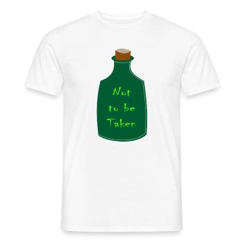 Nicht zu nehmen Halloween-Trankflasche - Männer T-Shirt - Weiß - Vorne - AI Model Male 178 dark (178cm)