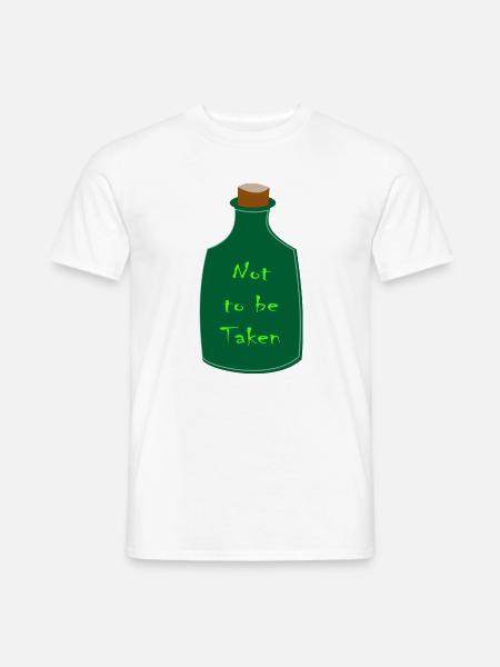 Nicht zu nehmen Halloween-Trankflasche - Männer T-Shirt - Weiß