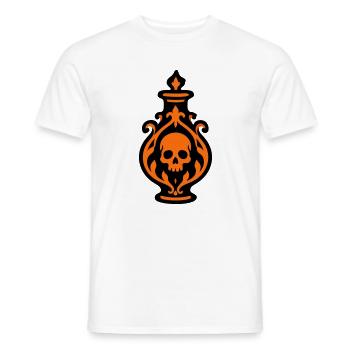 Totenkopf Giftflasche Grafik - Männer T-Shirt - Weiß - Vorne - AI Model Male 178 dark (178cm)