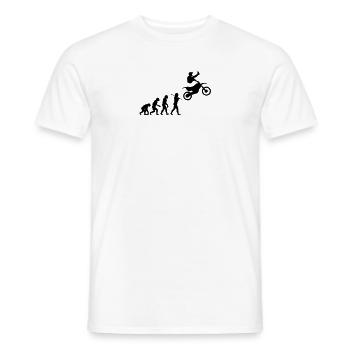 MX Freestyle Motocross Evolution - Männer T-Shirt - Weiß - Vorne - AI Model Male 178 dark (178cm)