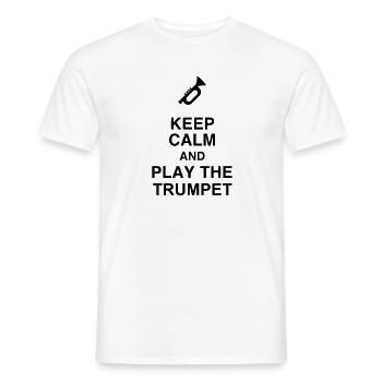 Trompete Trompeter Musik Musiker Musikerin - Männer T-Shirt - Weiß - Vorne - AI Model Male 178 dark (178cm)