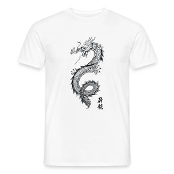 Limitierte Edition Drachen - Männer T-Shirt - Weiß - Vorne - AI Model Male 178 dark (178cm)