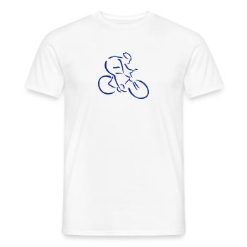 Bicyclette - T-shirt homme - blanc - Devant - AI Model Male 178 dark (178cm)