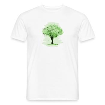 Baum - Männer T-Shirt - Weiß - Vorne - AI Model Male 178 dark (178cm)