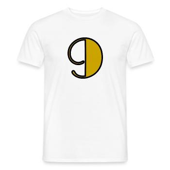 9. 9 YEARS. 9th ANNIVERSARY. BIRTHDAY 9 YEARS - Men's T-Shirt - white - Front - AI Model Male 178 dark (178cm)
