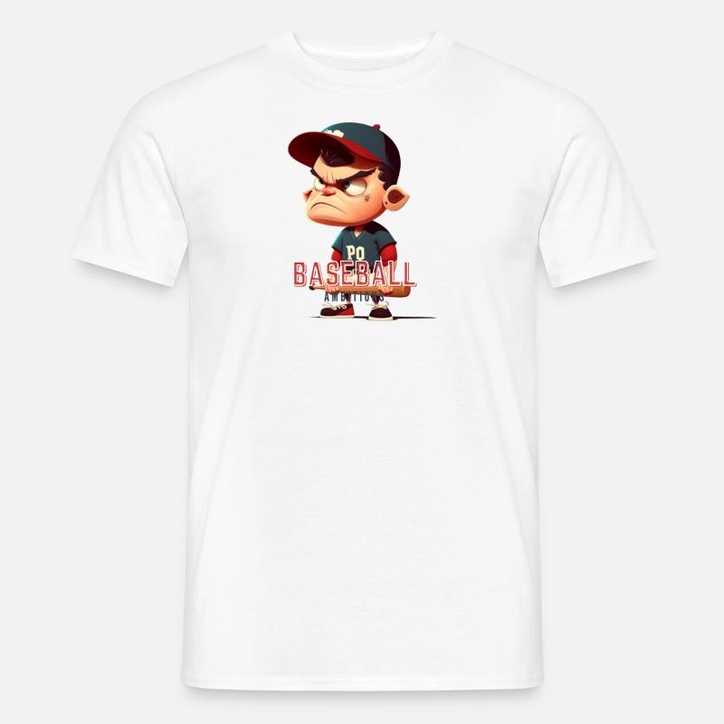 Baseball Ambitions - Männer T-Shirt - Weiß