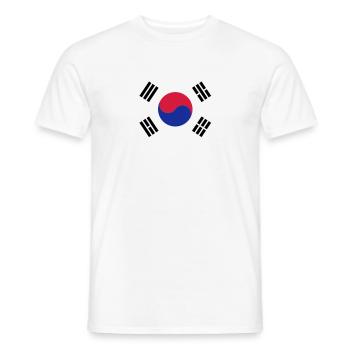 Korean Flag - Männer T-Shirt - Weiß - Vorne - AI Model Male 178 dark (178cm)