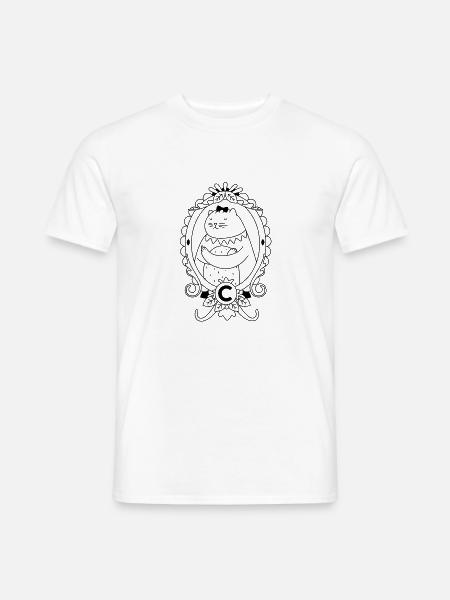 C is for Cats Katzen - Männer T-Shirt - Weiß