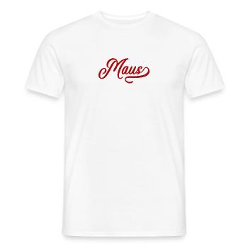 Maus Vintage - T-shirt homme - blanc - Devant - AI Model Male 178 dark (178cm)