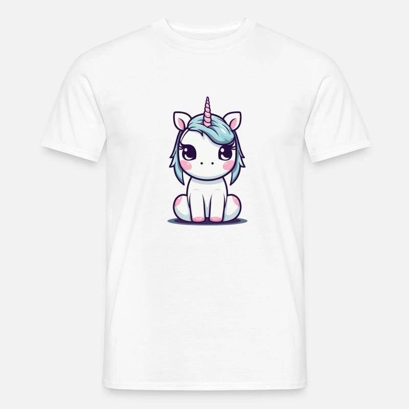 Ein Einhorn - Männer T-Shirt - Weiß