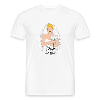 bride on tour blond 2 - Men's T-Shirt - white - Front - AI Model Male 178 dark (178cm)