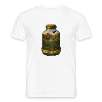 Grand Canyon – A World in a Jar - Men's T-Shirt - white - Front - AI Model Male 178 dark (178cm)