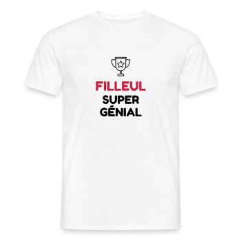 Patin / Pate / Patentochter / Patensohn - Männer T-Shirt - Weiß - Vorne - AI Model Male 178 dark (178cm)