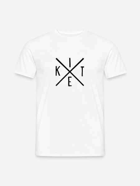 KITEhipsterkreuzw - Men's T-Shirt - white