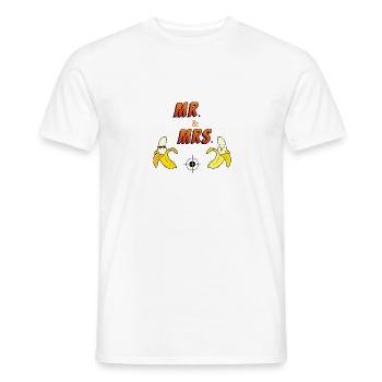 Mr. & MRS. - T-shirt homme - blanc - Devant - AI Model Male 178 dark (178cm)
