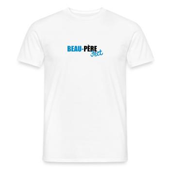 beau-père(fect) - T-shirt homme - blanc - Devant - AI Model Male 178 dark (178cm)