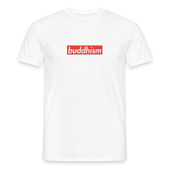 Buddhismus Meditation Spiritualität Geschenk - Männer T-Shirt - Weiß - Vorne - AI Model Male 178 dark (178cm)