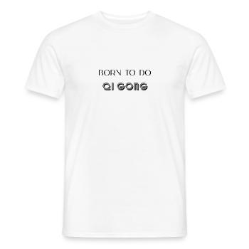 Qi gong - T-shirt homme - blanc - Devant - AI Model Male 178 dark (178cm)