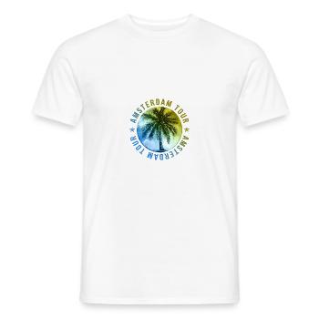 Vacances à Amsterdam - T-shirt homme - blanc - Devant - AI Model Male 178 dark (178cm)