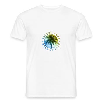 Greece Tour Holidays - Men's T-Shirt - white - Front - AI Model Male 178 dark (178cm)