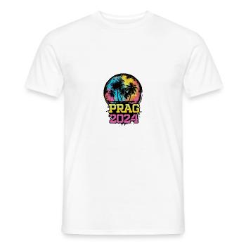 Prague 2024 Voyage Vacances - T-shirt homme - blanc - Devant - AI Model Male 178 dark (178cm)