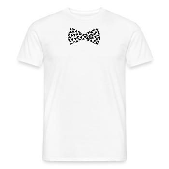 Fliege aus Fliegen - Männer T-Shirt - Weiß - Vorne - AI Model Male 178 dark (178cm)