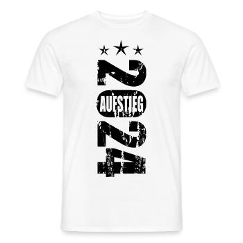 Aufsteiger 2024 Aufstiegstrikot Aufstieg 24 - Männer T-Shirt - Weiß - Vorne - AI Model Male 178 dark (178cm)