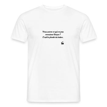 C'est le planté de bâton / Humour / Réplique Culte - T-shirt homme - blanc - Devant - AI Model Male 178 dark (178cm)