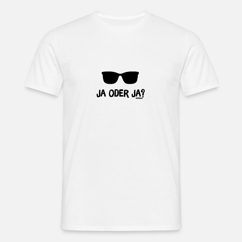 Ja oder Ja? - Männer T-Shirt - Weiß