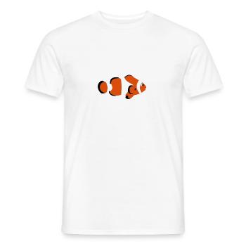 le poisson clown - T-shirt homme - blanc - Devant - AI Model Male 178 dark (178cm)