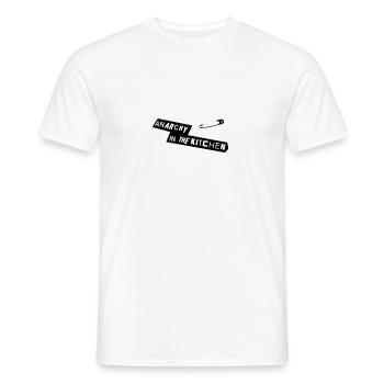 Anarchy In The Kitchen - Men's T-Shirt - white - Front - AI Model Male 178 dark (178cm)