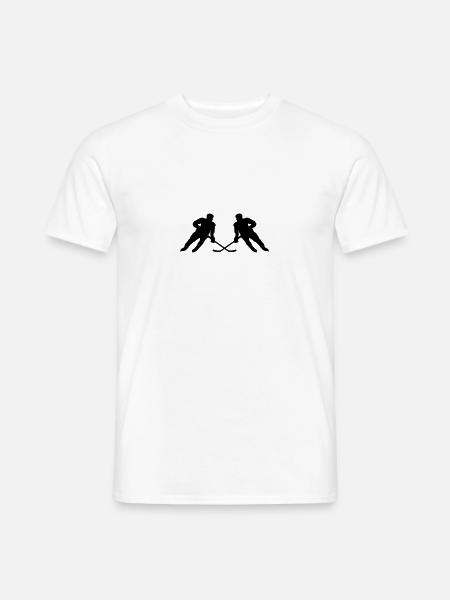 hockey spieler - Männer T-Shirt - Weiß