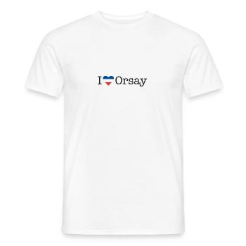 I love Orsay - Männer T-Shirt - Weiß - Vorne - AI Model Male 178 dark (178cm)