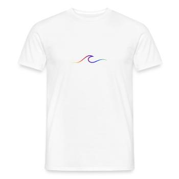 Vague vague Surf Eau Rat Surfer - T-shirt homme - blanc - Devant - AI Model Male 178 dark (178cm)