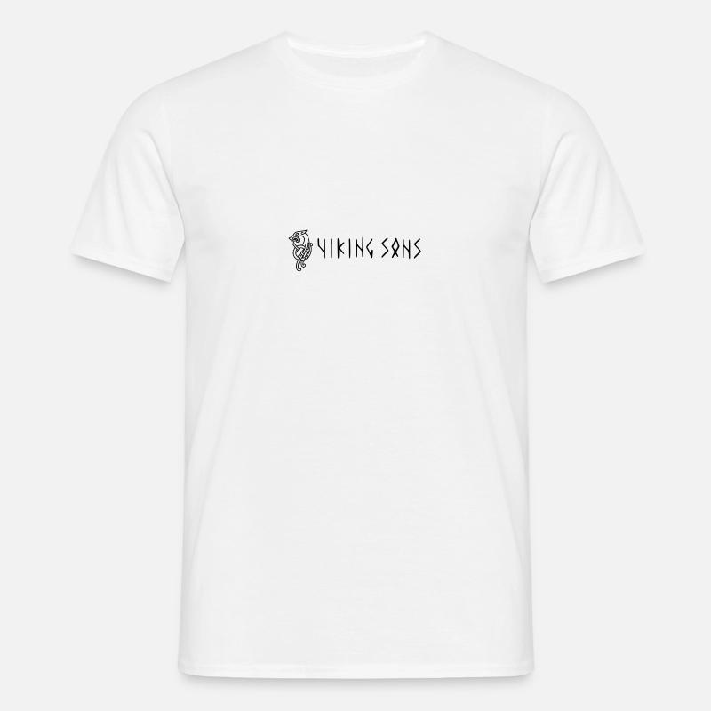 Viking Sons - Maglietta da uomo - bianco