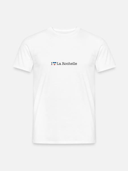 I love La Rochelle - Männer T-Shirt - Weiß