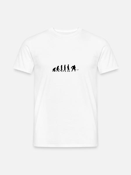 Evolution Eishockey | Evolution Ice hockey - Männer T-Shirt - Weiß